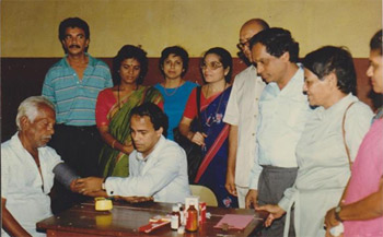 Dr Digambar Naik's hospital in 1991